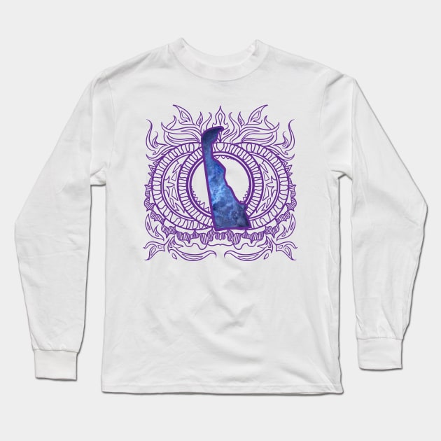 Delaware Mandala Long Sleeve T-Shirt by Manfish Inc.